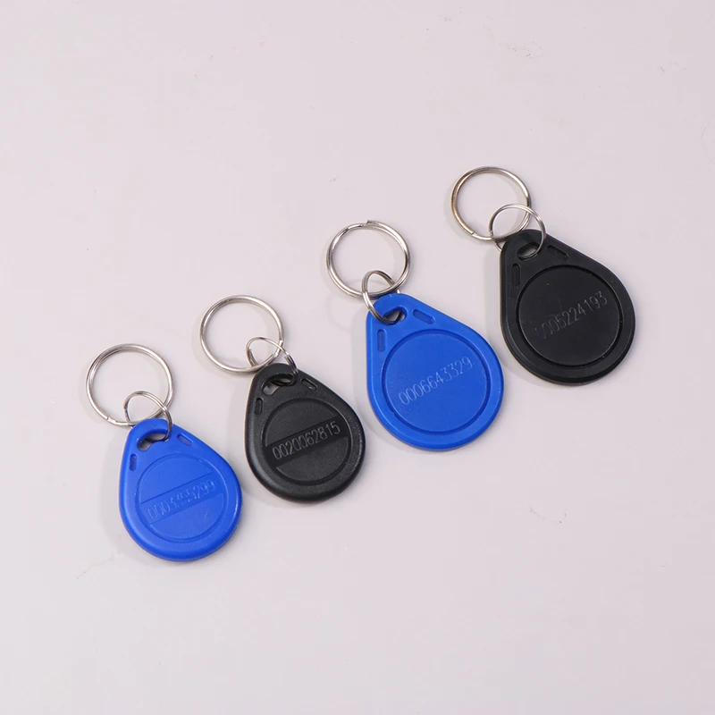 10Pcs 125KHz Read-Only RFID RFID TK4100 EM4100 Smart Chip Proximity Keyfobs Smart Secure Door Entry Access ID Keychain Token Tag