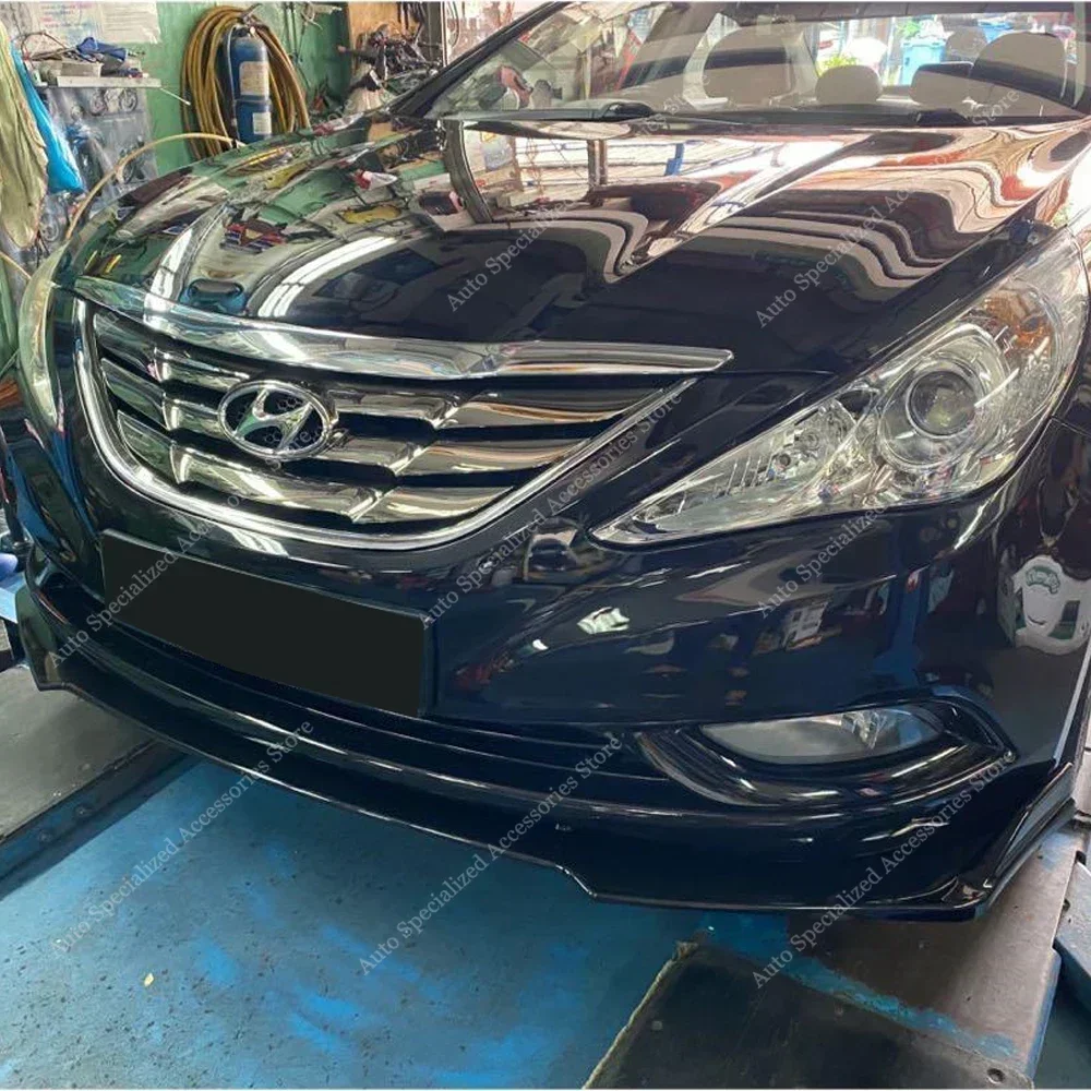 For Hyundai Sonata 6th 3Pcs Car Front Bumper Lip Spoiler Splitter Diffuser Sonata/i45 YF Mpi GDi TGDi 2010-2015 Bodykits Tuning