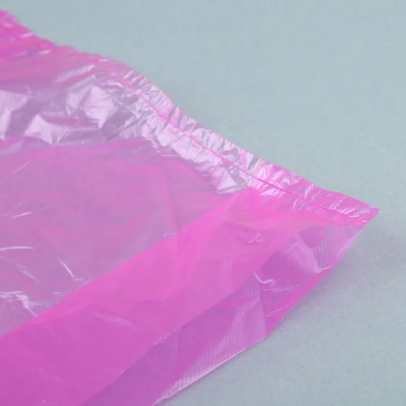 100Pcs Pink Plastic Bag Vest Storage Bag Supermarket Grocery Shopping Takeaway Packing Garbage Bag Kitchen Living Room Clean