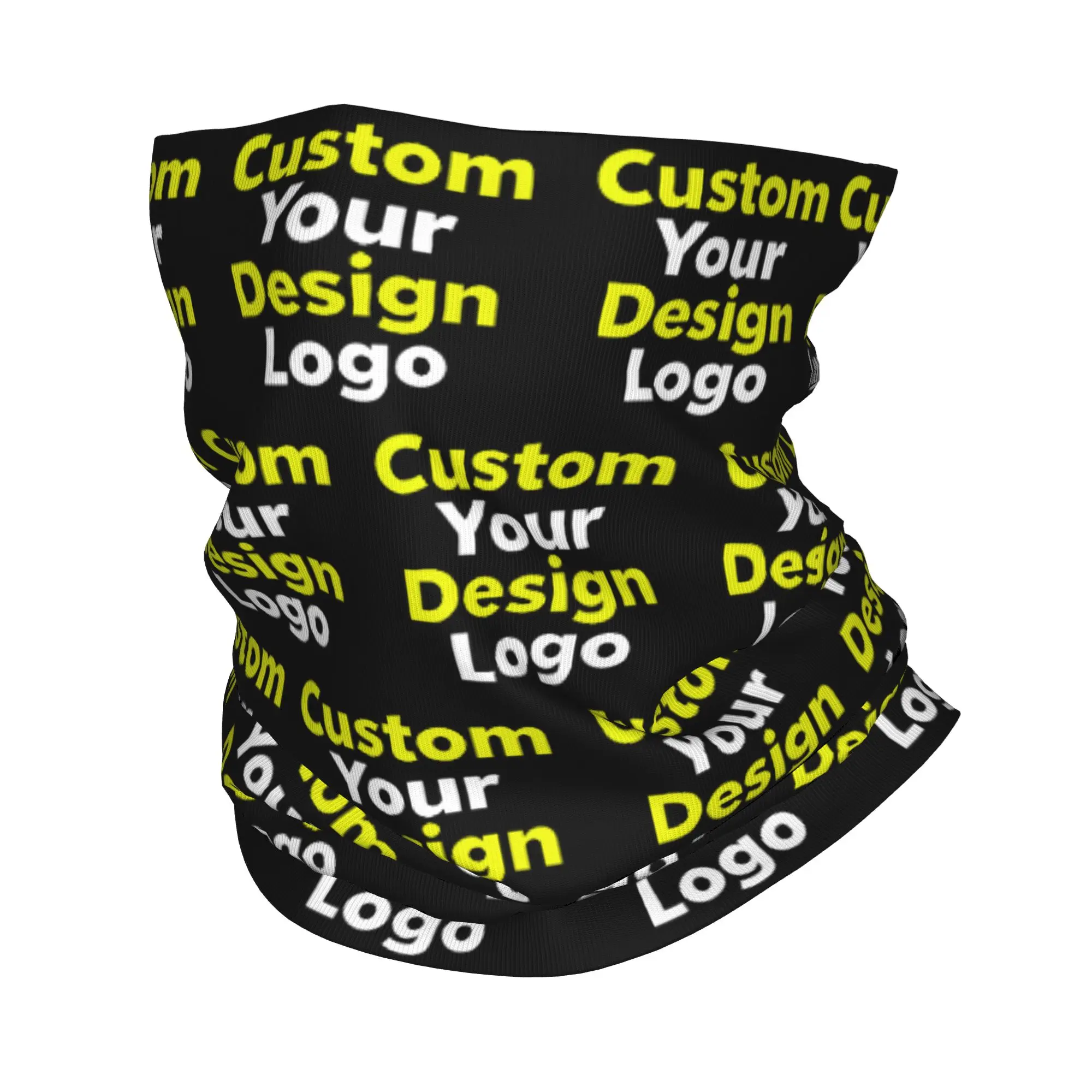 Custom Custom Your Design Logo Bandana Neck Gaiter for Hiking Cycling Women Men Wrap Scarf Personalized Photo Balaclava Warmer