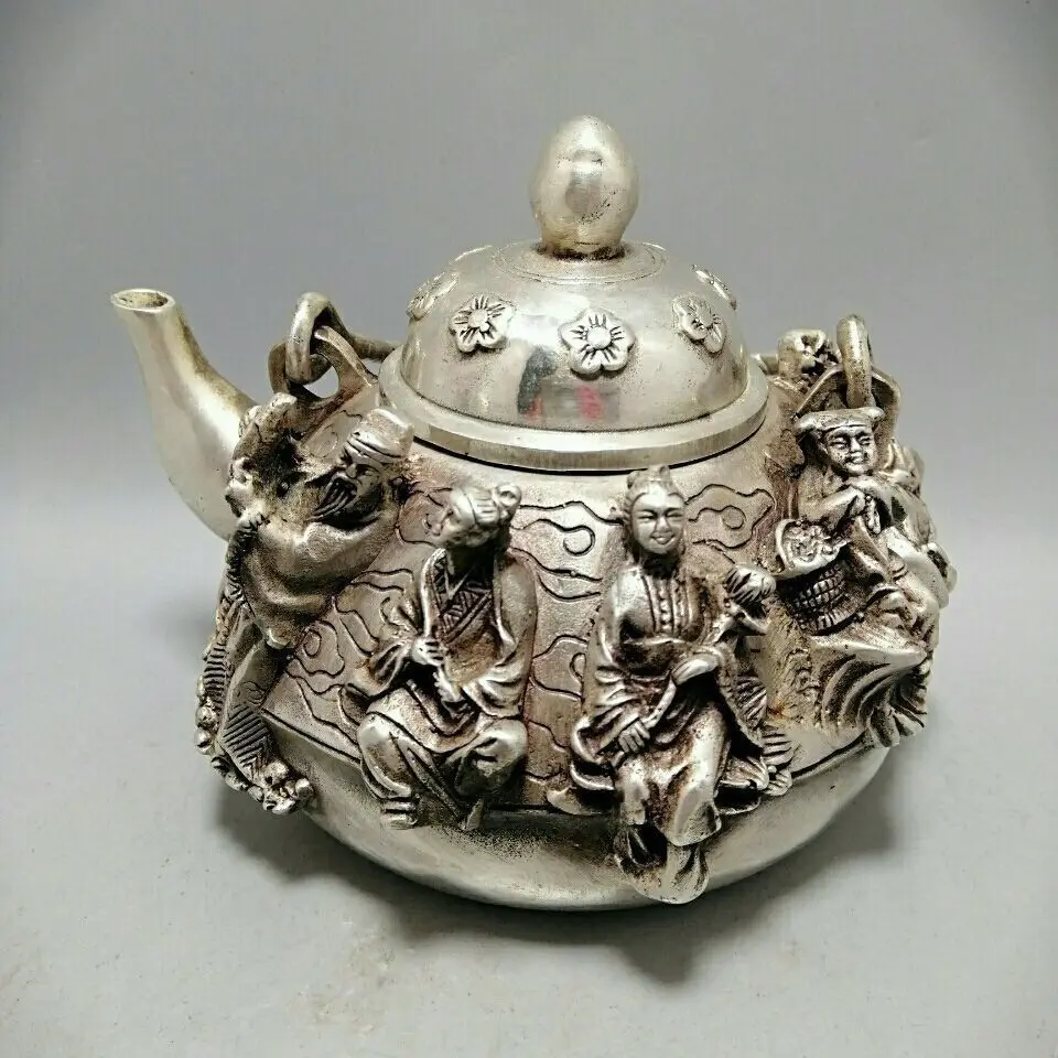 Retro Eight immortals teapot Ornament Decoration Tea Pet Figurines Desk Decor Accessories