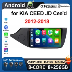 Autoradio lettore Video per KIA CEED JD Cee e'd 2012 2013 2014 - 2018 Android OS WiFi accessori unità principale Blutooth DSP Stereo 4G