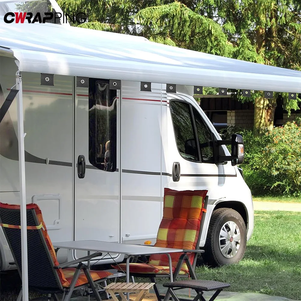 RV خيمة ضوء شماعات ملابس التخييم في الهواء الطلق المظلة متعددة الوظائف مع مقاطع هوك المنزلية قافلة تخييم RV الملحقات