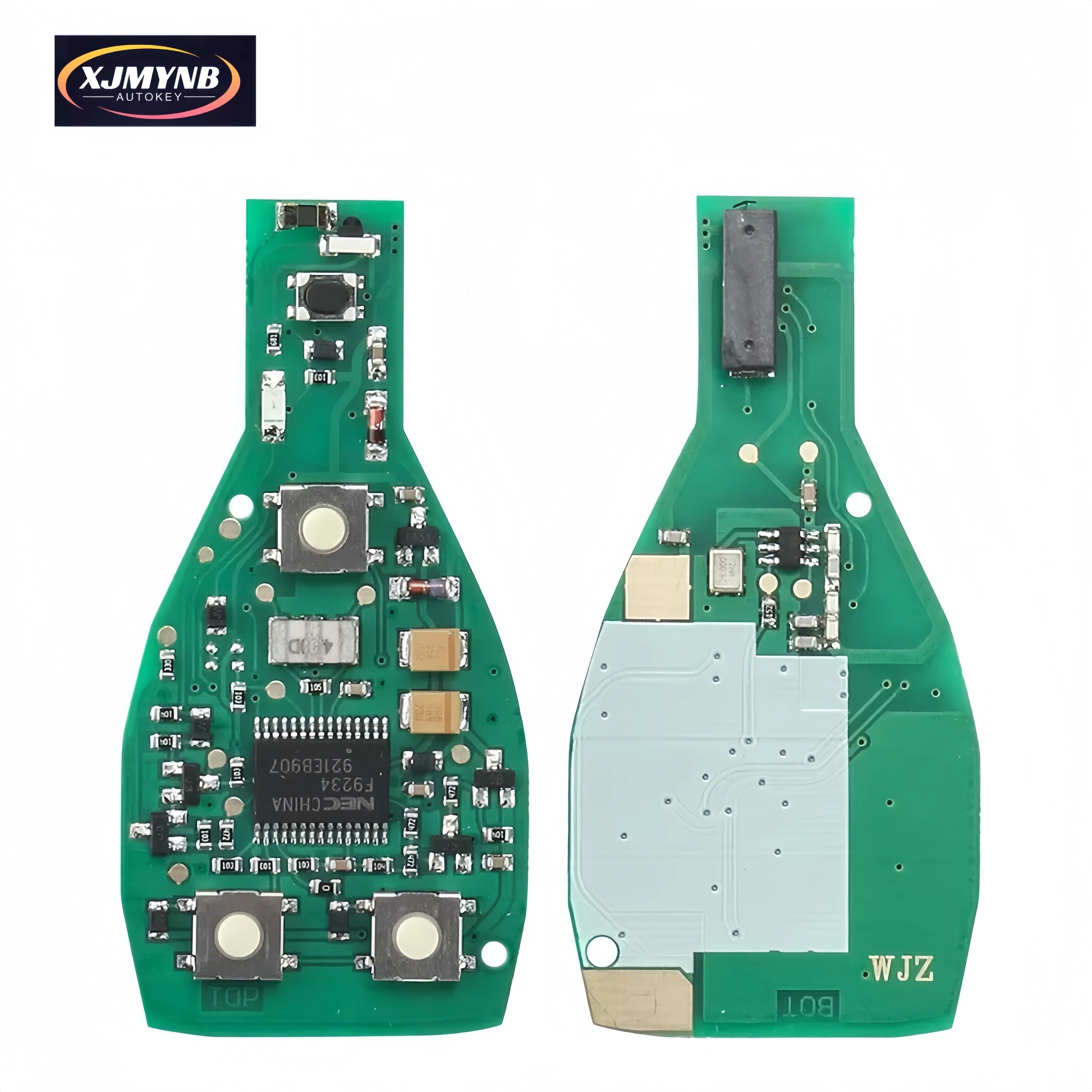 XJMYNB Slimme Afstandsbediening autosleutelzakje Voor Mercedes Benz A B S E Klasse Ondersteuning BGA & NEC Chip 315/433 MHz 2/3/4 Knoppen 2 Batterij