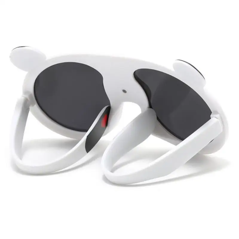 Polarized Panda Glasses Boys Girls Cartoon Panda UV400 Sunglasses Cute Sun Glasses Silicone Eyewear Bag Outdoor Hiking Travel