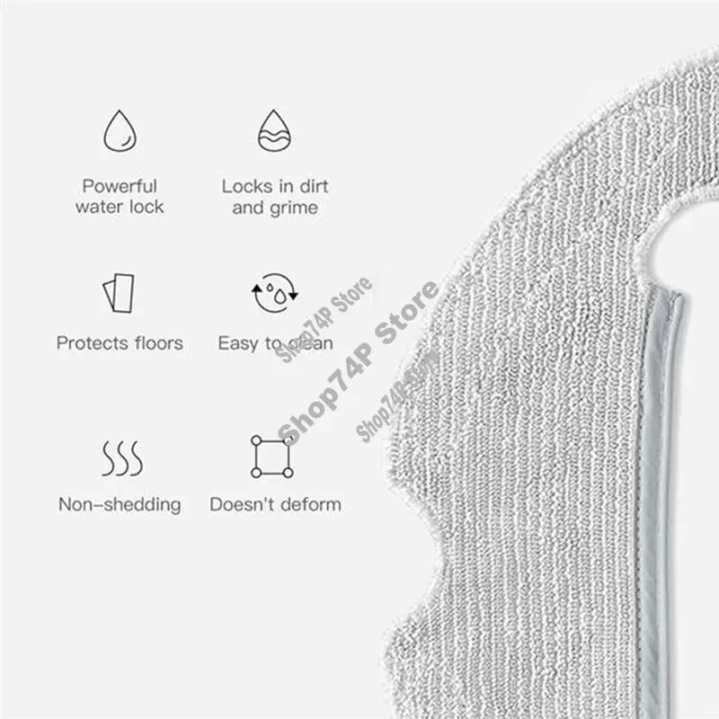 ABJY-Xiaomi 로봇 진공 청소기 걸레 천 걸레 먼지 봉투 교체 예비 부품 세트