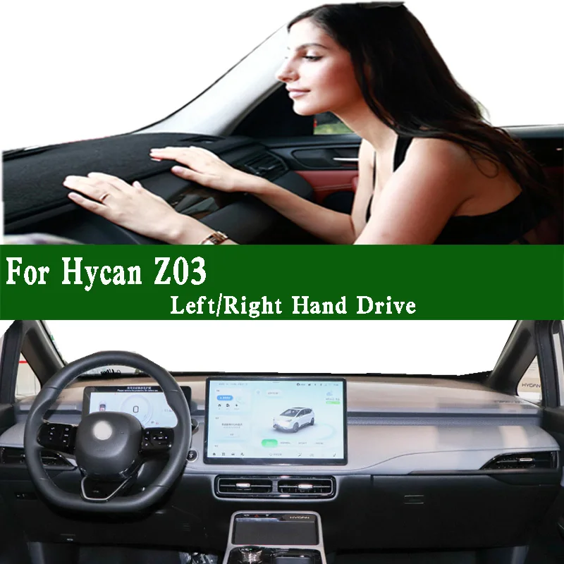 

For Hycan Z03 2022 2023 2024 Dashmat Dashboard Cover Instrument Panel Sunscreen Protective Pad Anti-Dirt Proof Ornaments