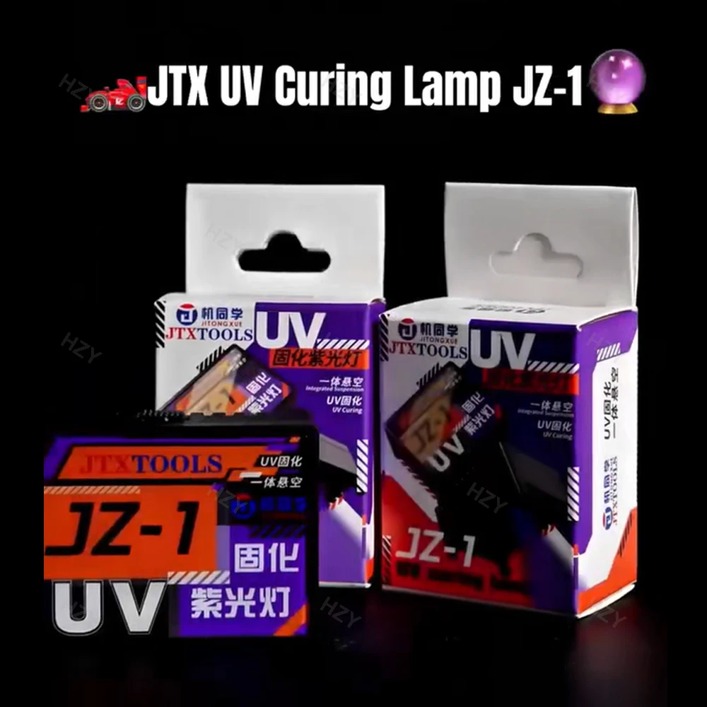 

JTX JZ-1 Mini UV Curing Lamp High Power Fast for Mobile Phone PCB Circuit Board Repair OCA Optical Solder Curing Light Tools