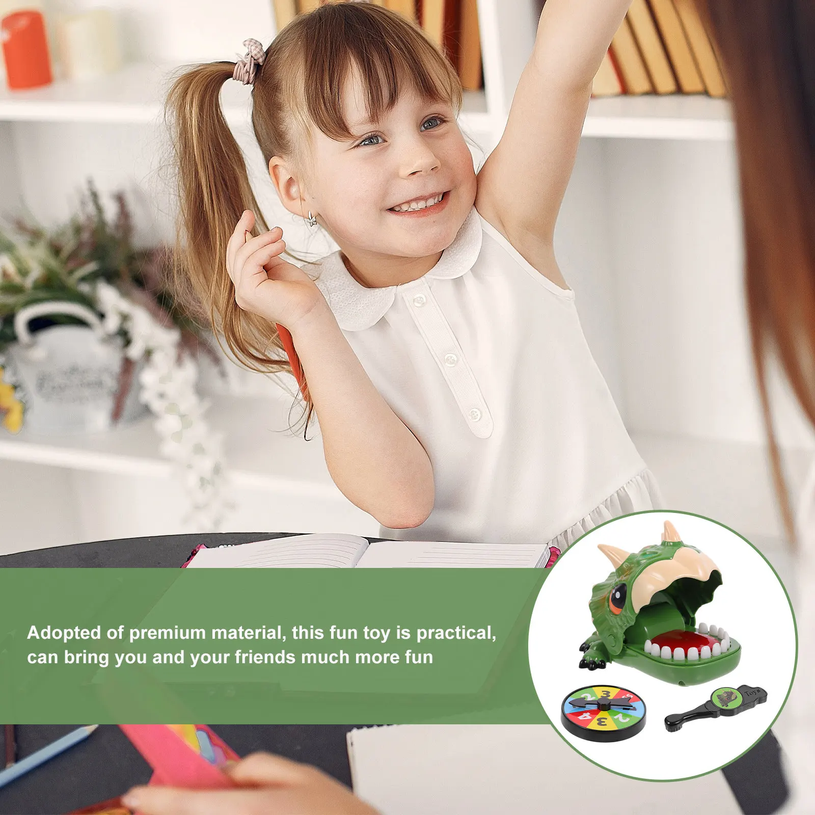 

1Set Dinosaur Biting Finger Teeth Game Kids Funny Gaming Action Figure Game Favor for Toddlers Children