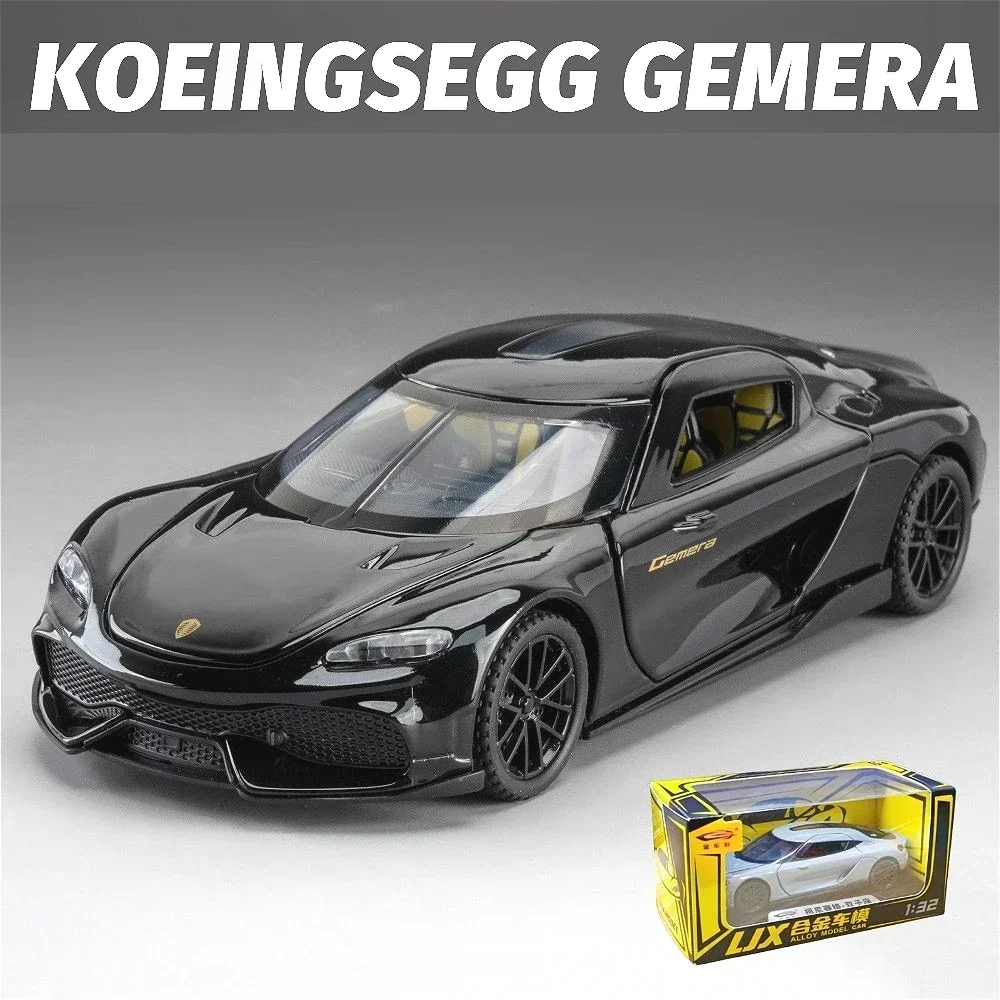 

1:32 Gemini Alloy Sports Car Model Diecast Metal Racing Vehicles Model Simulation Sound and Light Children Toy Birthday Gift
