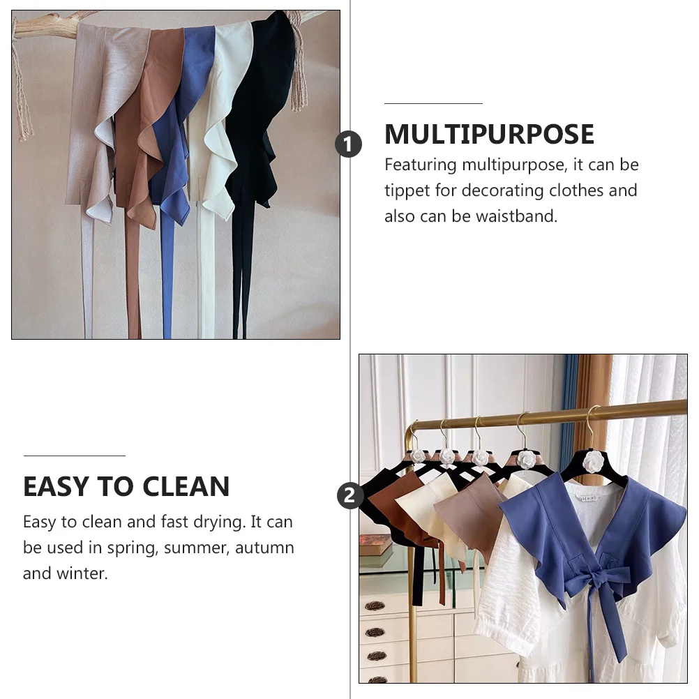 Ruffled Fake Collar Detachable Women'S Clothing Accessory For Shirts T-Shirts Spring Autumn Winter Fashion Decorative Collar