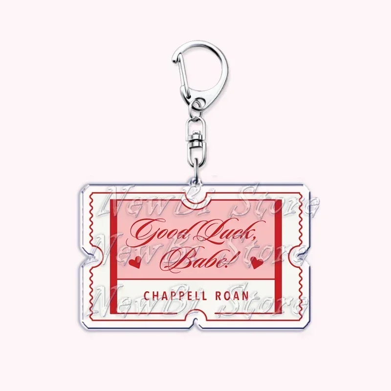 Popular Singer Chappell Roan Pink Pony Club Good Luck Babe Keychains for Accessories Bag Hot To Go Keyrings Jewelry Fans Gifts