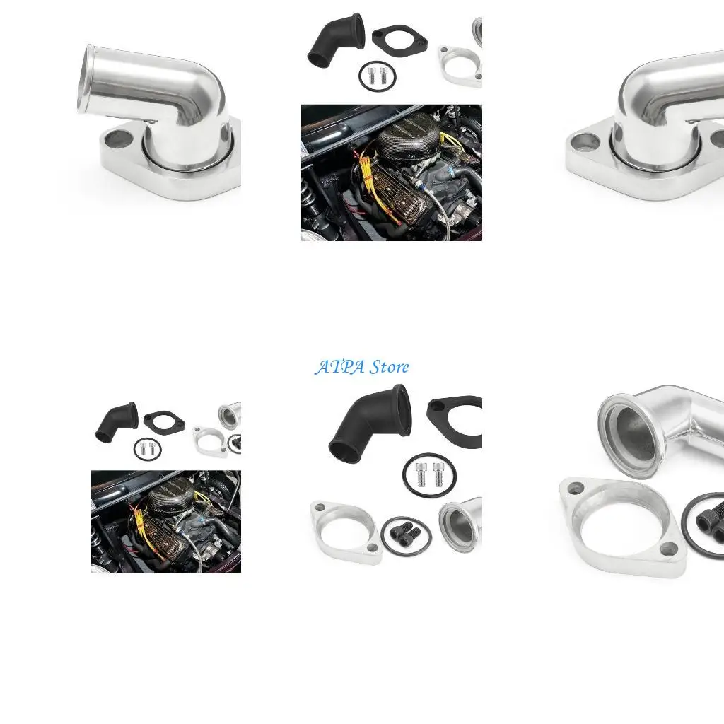 

U13C Professional 15° Water Neck Thermostat Housing Aluminum Alloy Water Neck set Quick Fixing fitting for SBCBBC Durable