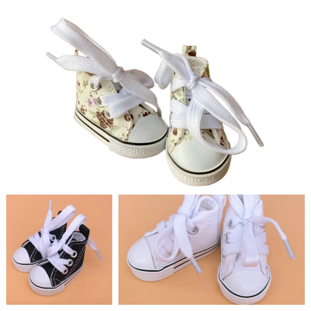 

Tilda 5.5cm Canvas Sneakers For Dolls Paola Reina Minifee Corolle,Toy Bjd Doll Sports Shoes for EXO KPOP Stuffed Dolls Toys
