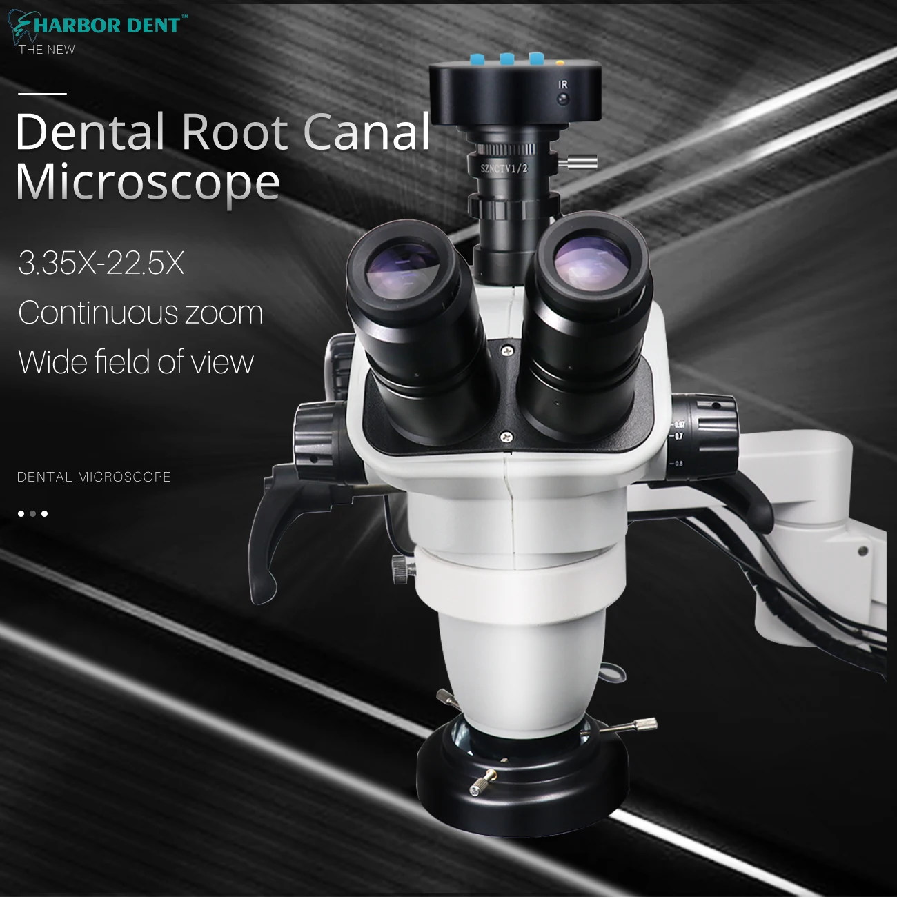 Dental Equipment Microscope with Camera Continuous Zoom for Optional Dental Equipment Chair Unit