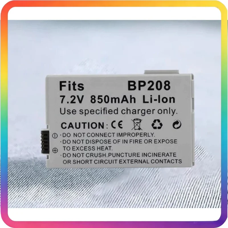 Camcorder Replacement Battery BP-208 For Canon DC10 DC210 DC100D HR10 MVX1Si