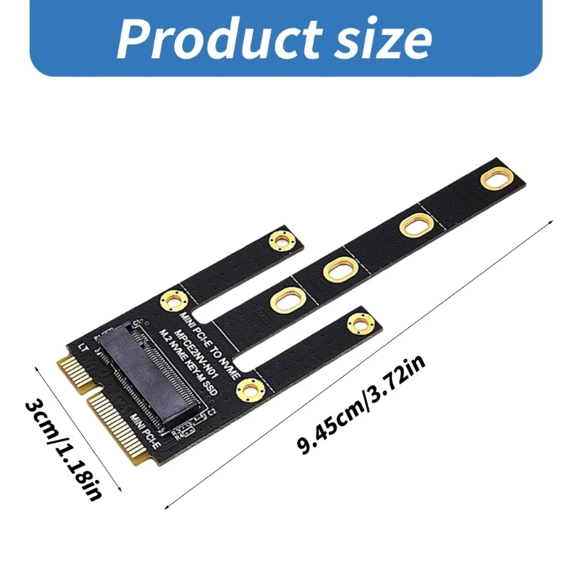 Adaptateur PCIE vers NVME, convertisseur carte, prend en 2230 2242 2260 2280 M.2 NVME PCIE M, carte d'extension