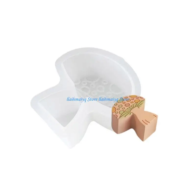 573B Practical Silicone Mold for Crafting Mushroom Resin Jewelry and Home Sculpture