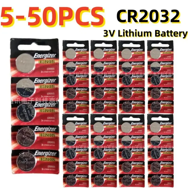 5-50pcs Original CR2032 CR 2032 3V Lithium Battery For Watch Calculator Clock Remote Control For Watch Toys Button BR2032 DL2032