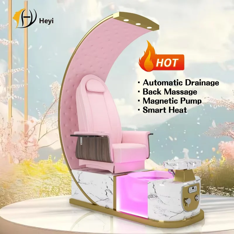 

Luxury Modern Throne Professional High Back Foot Spa Massage Manicure Pedicure Chairs for Nail Salon