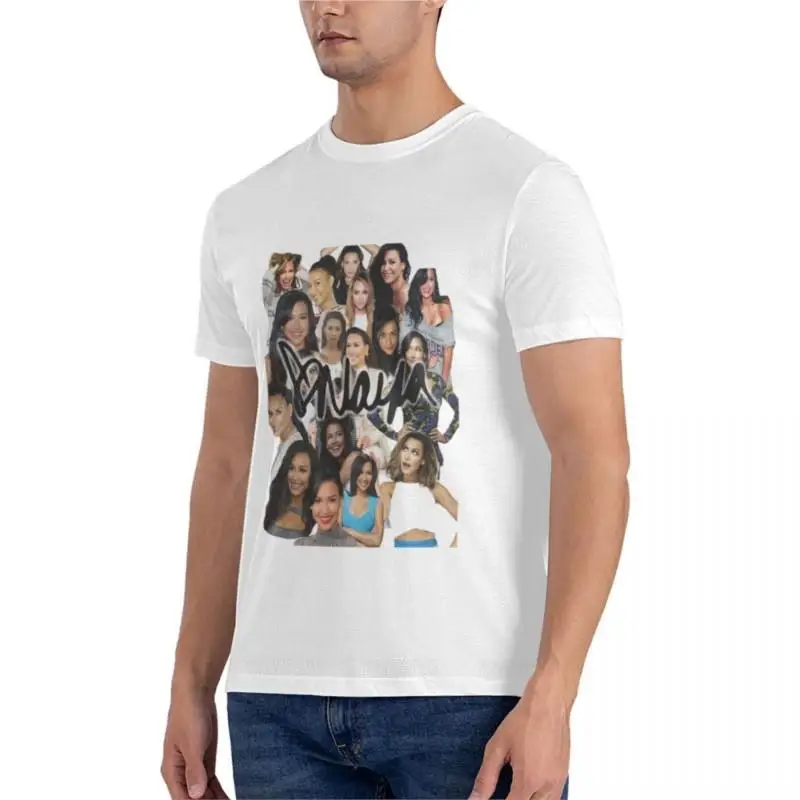 Naya Rivera Collage Graphic T-Shirt tops funny t shirts for men black tshirt men summer tops