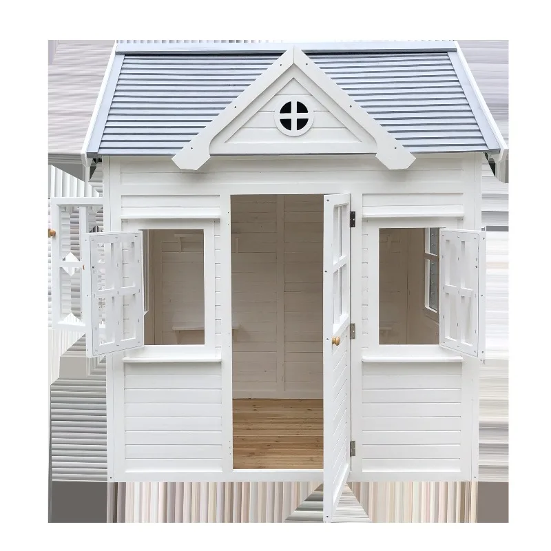 Chalet Children's Play Room Assembly Tree House Wooden House Interactive Preservative Wood Mobile Wooden House