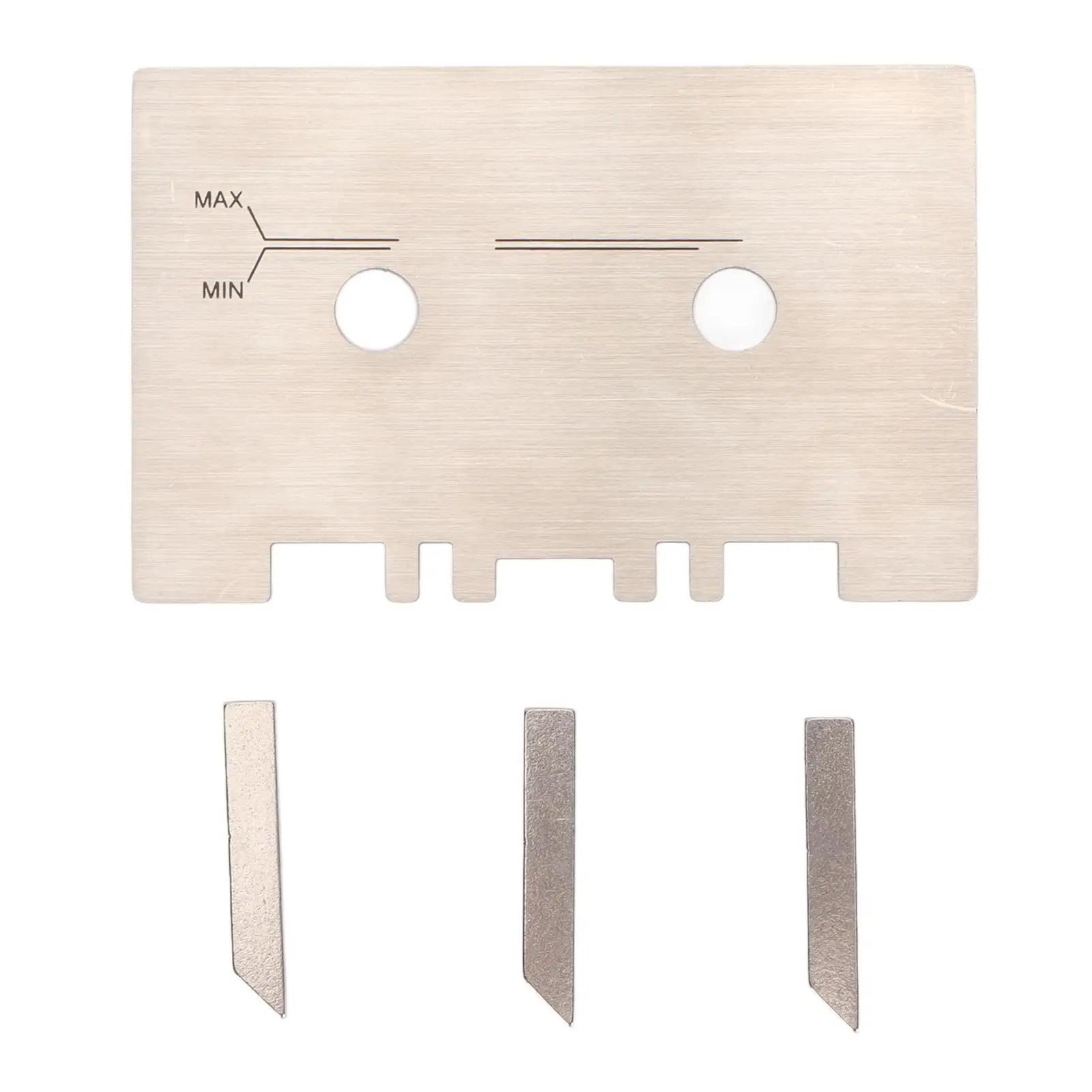 

High-Precision for cassette Gauge Head & Guide for Mechanical Alignment - Durable Wear-Resistant Silver with Check Bar