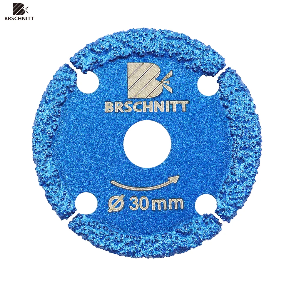 BRSCHNITT 30/40/50mm Mini Iron Cutting Disc Brazed Mini Saw Blade for Cutting Iron with Round Shank Cut-Off Wheels for Mental