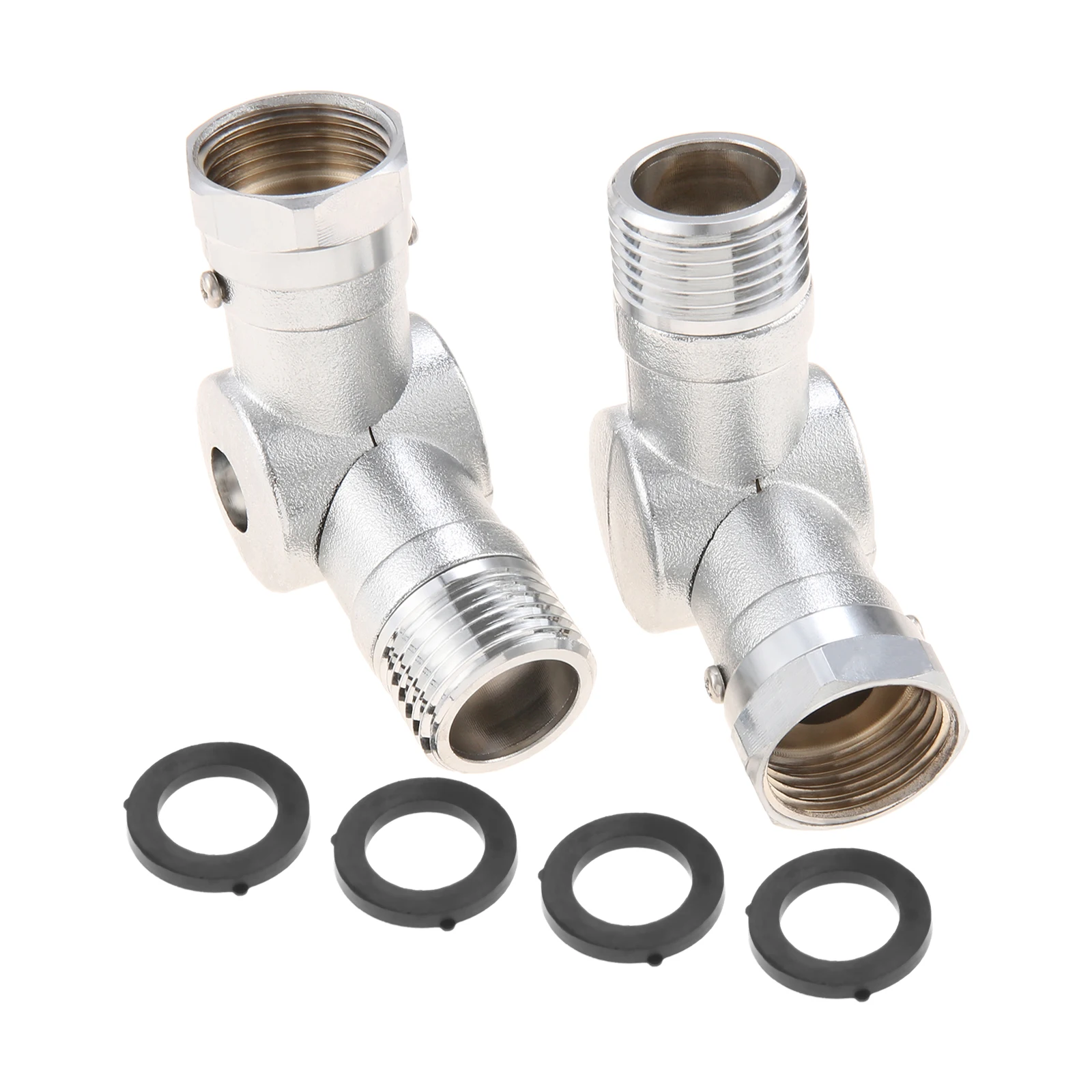 2pcs-swivel-garden-hose-adapter-adjustable-180°-360°-brass-rotating-hose-elbow-connector-for-garden-faucet-accessories-part