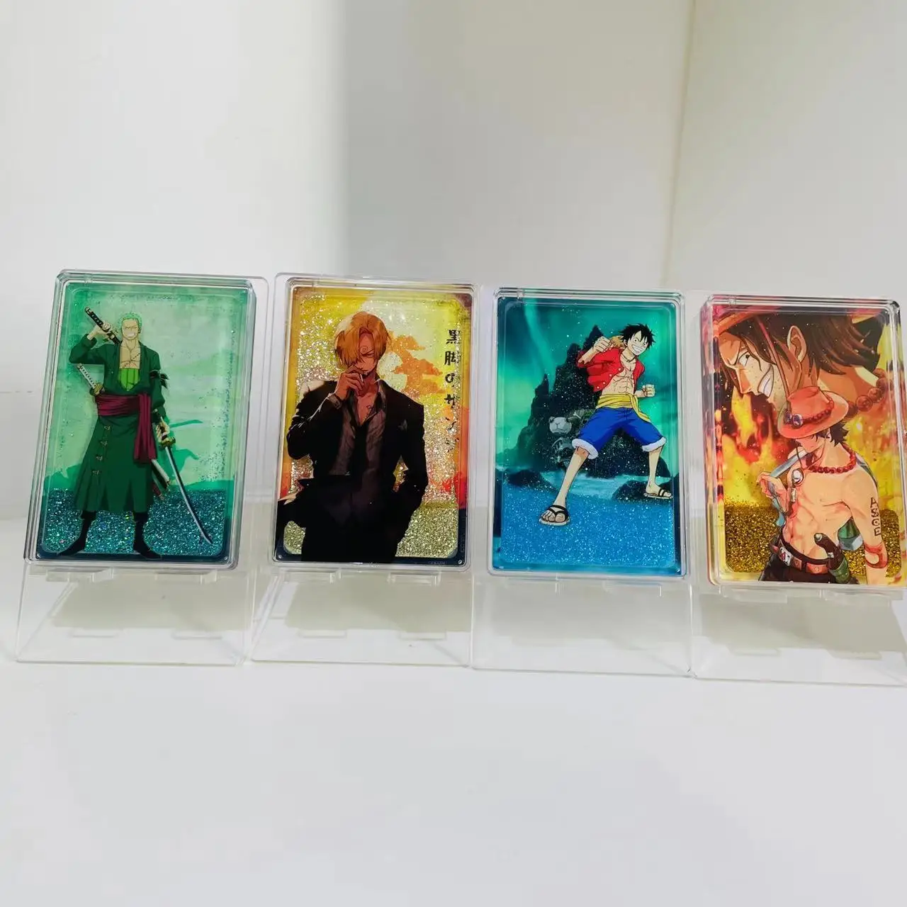 Anime ONE PIECE Monkey D. Luffy Portgas D Ace Roronoa Zoro SANJI collection card Christmas birthday gift Entertainment toys