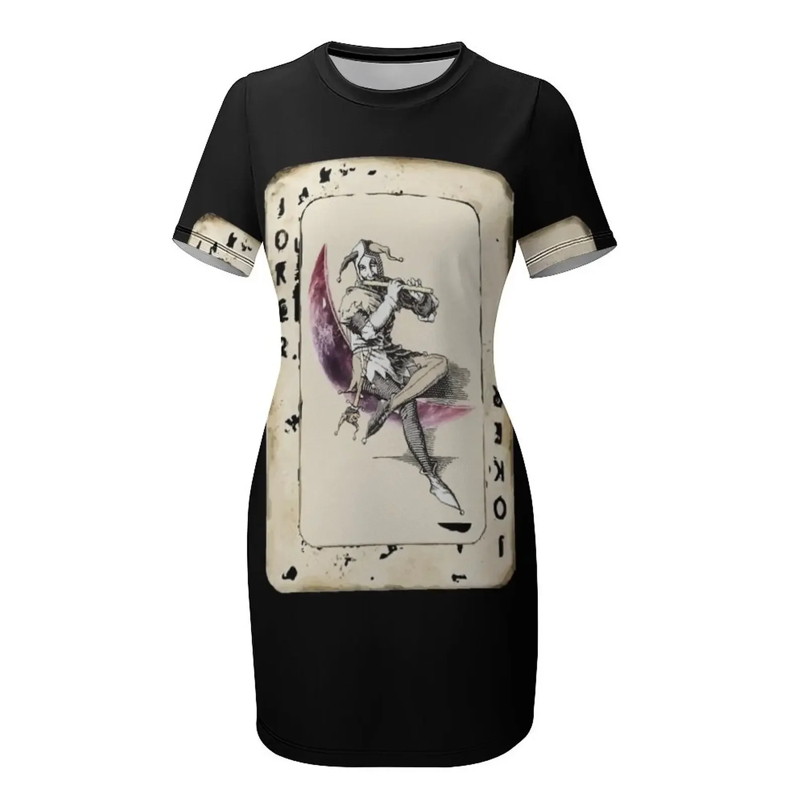 joker card Short Sleeved Dress dresses summer woman 2024 Party dresses elegant dress dresses for prom