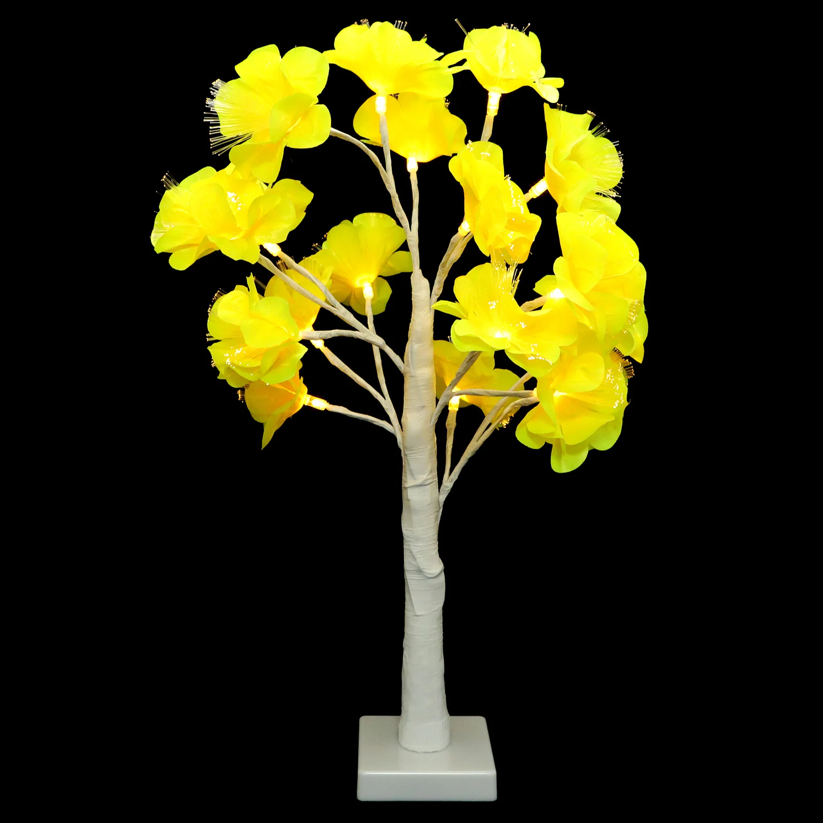 

Camellia Tree LED Night Light Chic Flower Tree Shape Indoor Decorative Bedside Lamp Romantic Night Bedroom Table Decor