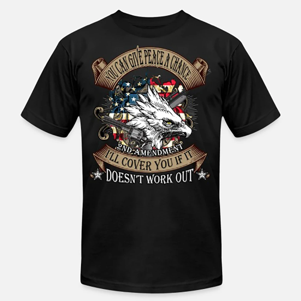 Retro Gun Rights 2nd Amendment T-Shirt 100% Cotton O-Neck Short Sleeve Summer Casual Mens T-shirt Size S-3XL