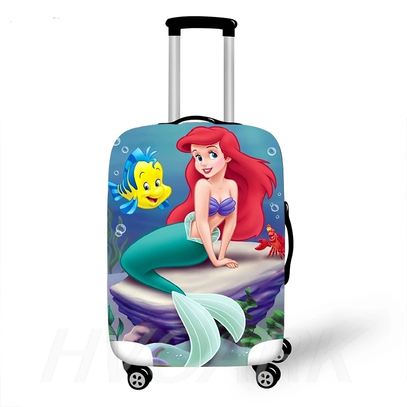 Elastic Luggage Protective Cover Case For Suitcase Protective Cover Trolley Cases Covers Travel Accessories little mermaid Ariel