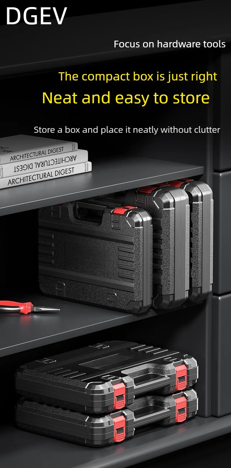 DEGV Werkzeugset Hardware Komplettset Multifunktionales Wartungs-Kombinationsset für Haus, Auto und Elektriker – Detail 14