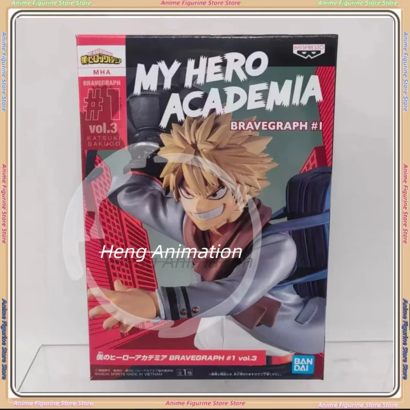 

In Stock Bandai 100% Original Genuine Banpresto My Hero Academia Bravegraph 12cm Bakugou Katsuki Anime Figures Model Toys Gift