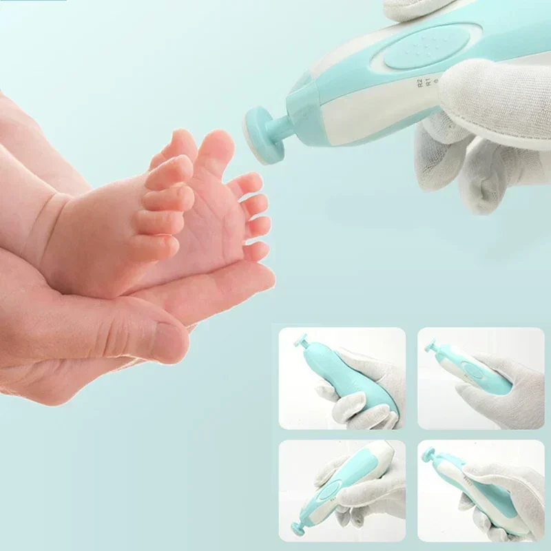 Coupe-ongles électrique pour bébé, outil de polissage des ongles pour enfant, ciseaux de manucure pour nourrissons, Kit d'hygiène pour bébé, coupe-ongles pour nouveau-né