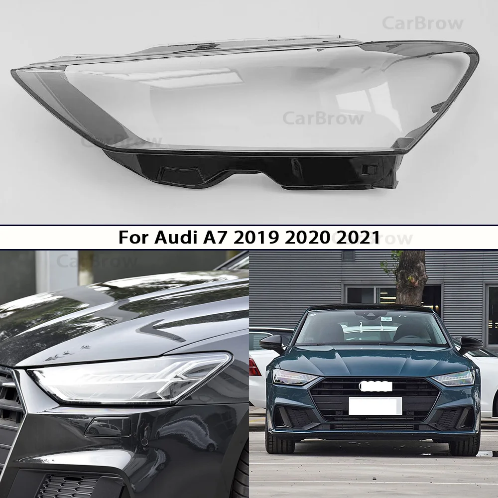 

Transparent Headlight Shell Lens Plexiglass Replace The Original Lampshade For Audi A7 2019 2020 2021 Clear Headlamp Lamp Cover