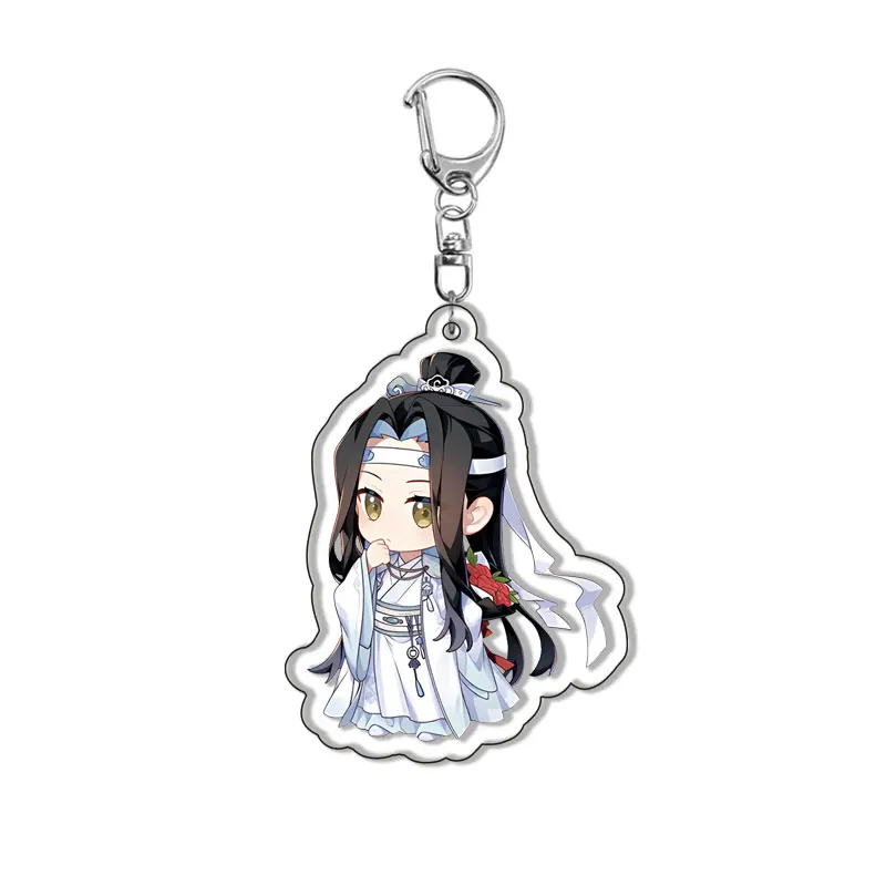 2 Pcs Grandmaster Of Demonic Cultivation Mo Dao Zu Shi Key Chains For Wei Wuxian And Lan Wangji Backpack Mobile Phone Pendant