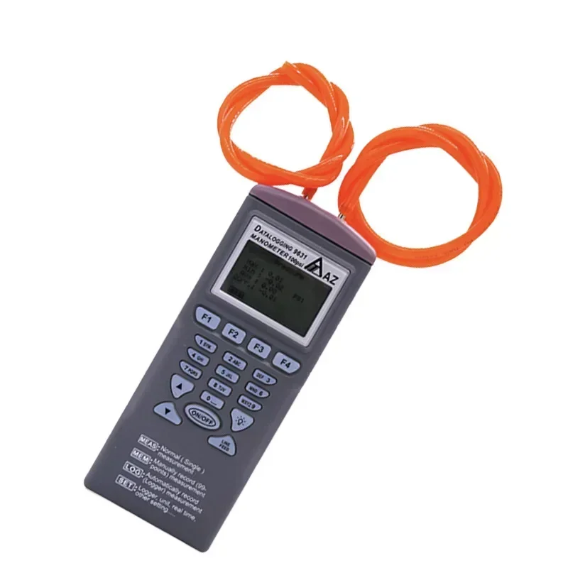 AZ9631 Handheld Pressure Logger Large Capacity Data Storage Portable Pressure Tester
