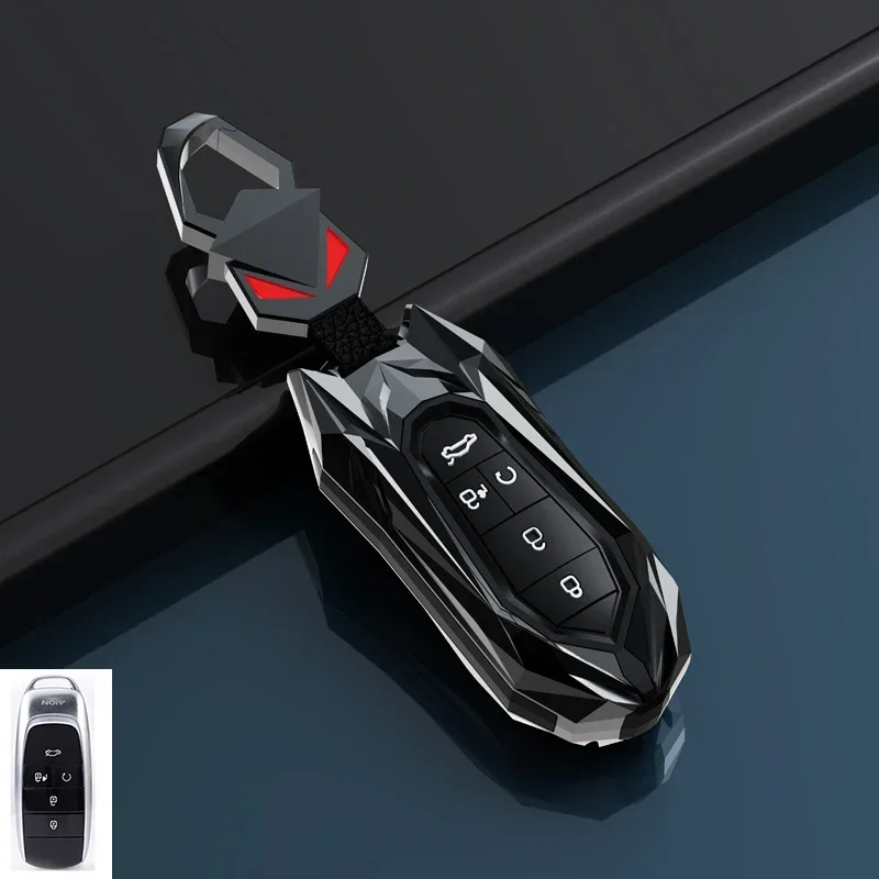 5 Button Zinc Alloy Smart Remote Key Car Key Case Cover For Gac Trumpchi aionS Car Key Set Vplus Dazzle 580 charm 63