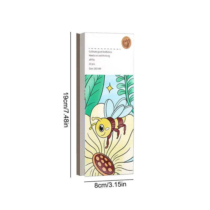 Libro para colorear de acuarela para niños, pintura de colores al agua, pintura para niños con bolsillo, libros para colorear al agua para actividades de viaje