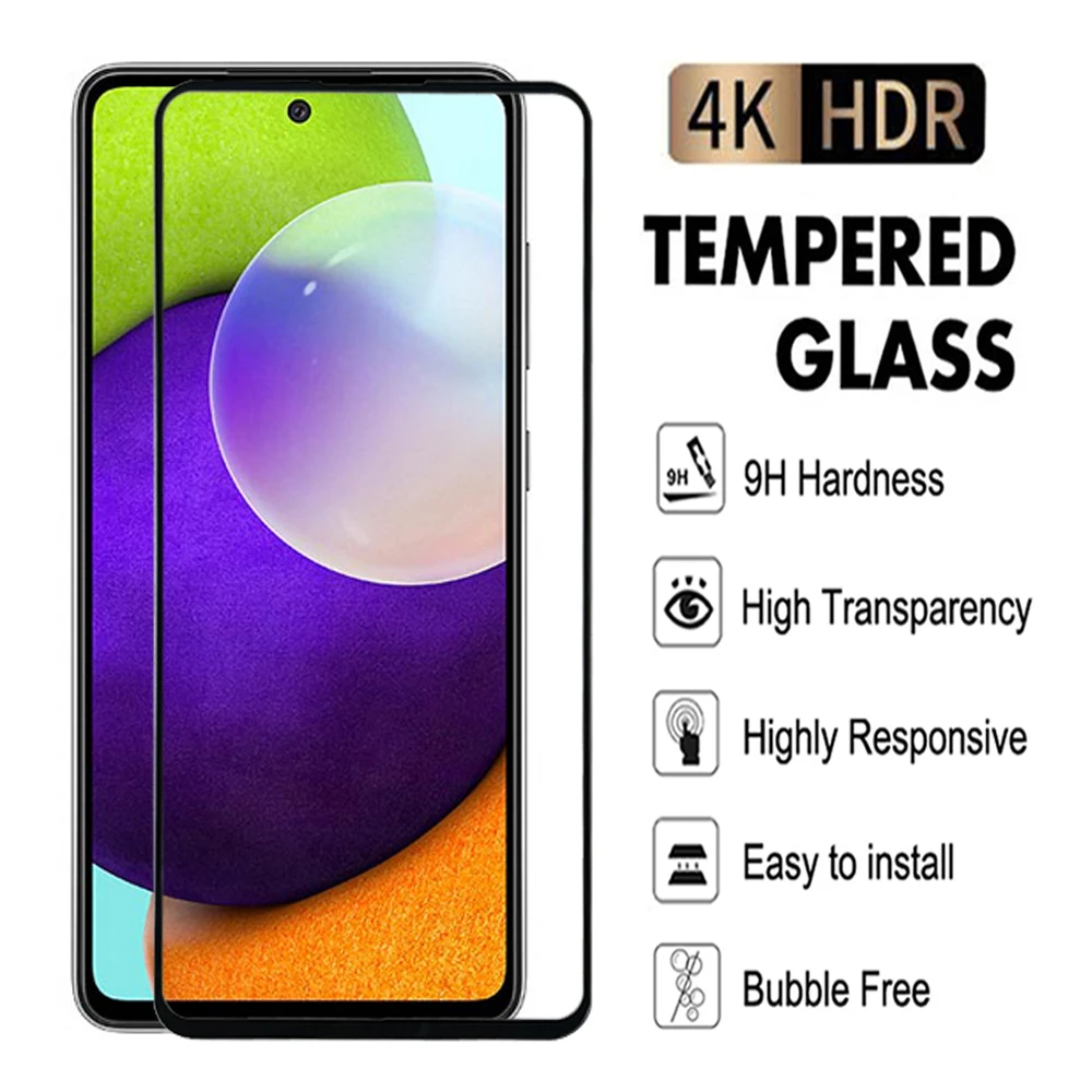 Tempered glass For Samsung Galaxy A71 A72 A73 A41 A42 A51 A52 A53 A54 A55 Screen Protector For Samsung S10 E Note 10 Lite Film