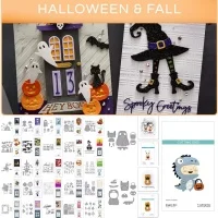 HALLOWEEN & FALL Ghost Skully Metal Cutting Dies Hot Foil For DIY Decorating Scrapbook Paper Card Album Embossing Craft