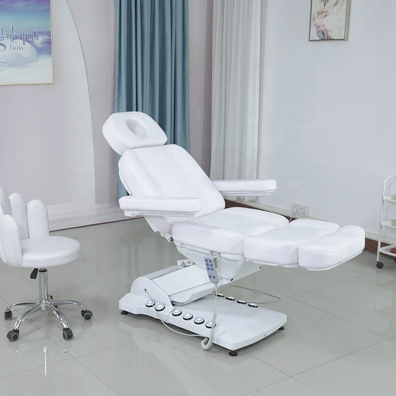 

Facial Bed Chair Synthetic Leather Aesthetic Stretcher Automatic Massage Tables Electric Cosmetic Beauty Lash Bed