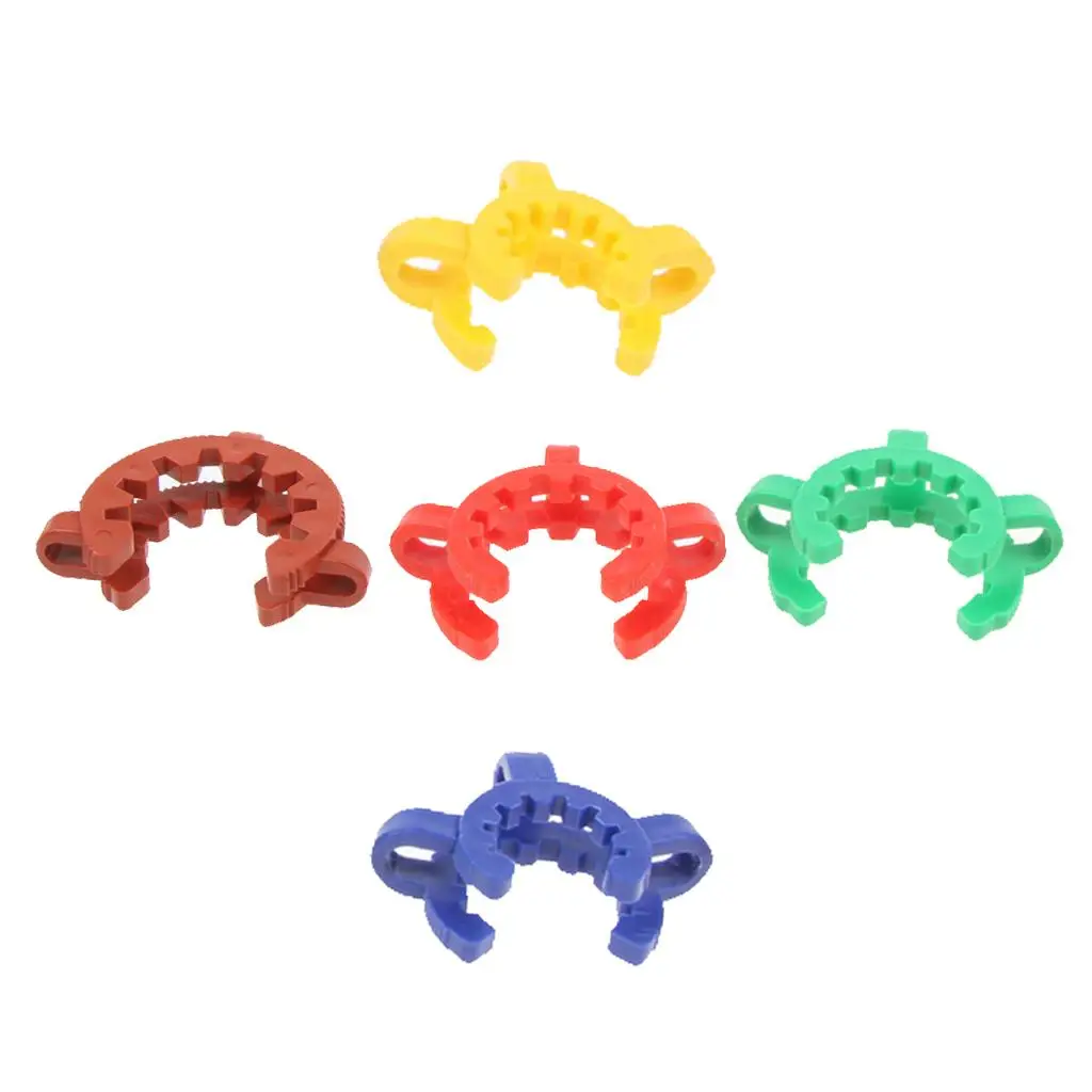 Polyacetal Lab Joint Clips Plastic Standard Taper NS Keck Style Glass Ground Joint Clamps for Equipment Assembly