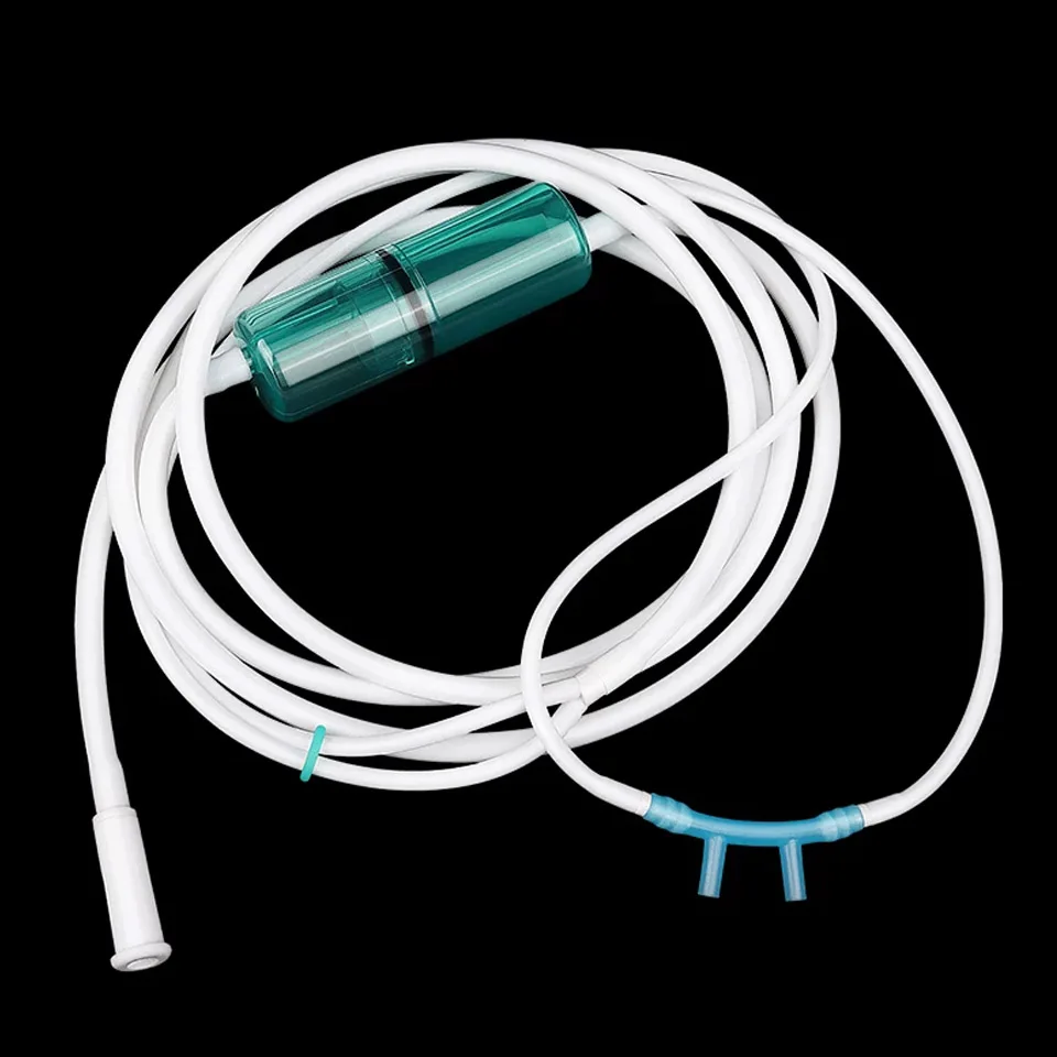 2-10pcs 1.5m/2m Silicone High-Flow Hydrogen Nasal Cannula Headset Nasal Type Hydrogen Inhalation Machine Suction Tube
