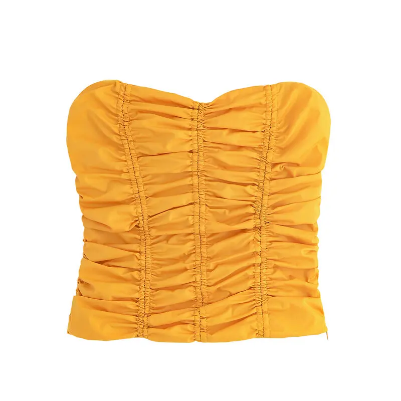 

Лето 202, женская длинная плиссированная юбка с эластичной резинкой на талии, модная юбка-миди, сложенный дизайн, повседневная одежда ort Sve round Ne