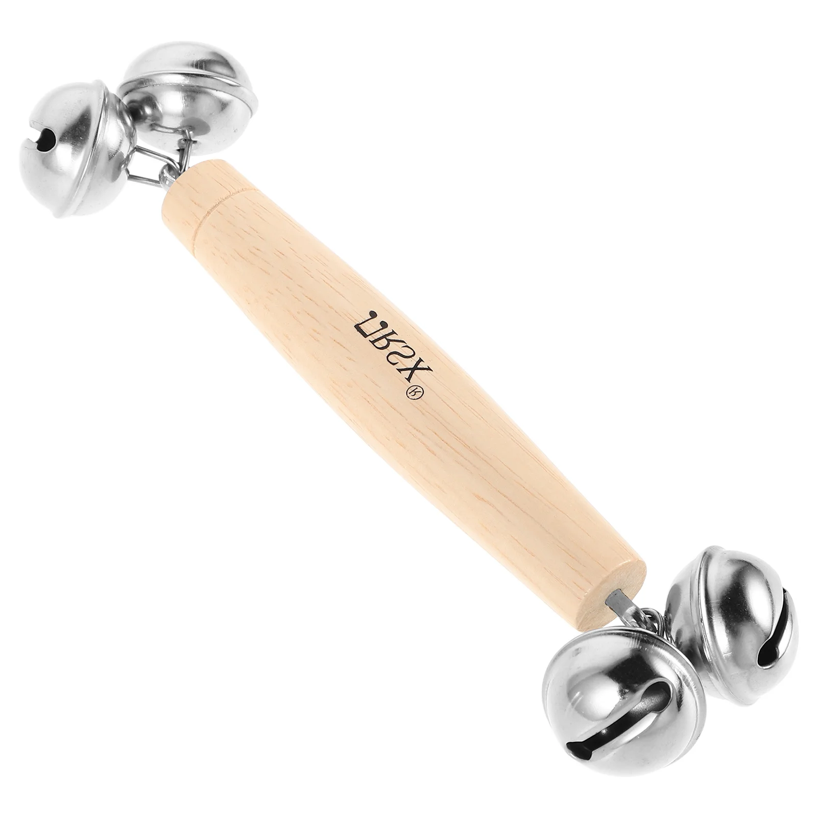 Wooden Rattle Bell Toys Safe Percussion Instrument Early Education Musical Bells Kids Instruments Mini Tambourines