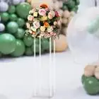 

Centerpiece Wedding Decoration Modern Tall Vase Elegant Crystal Acrylic Flower Stand Tabletop Display Rack Floral Backdrop Clear